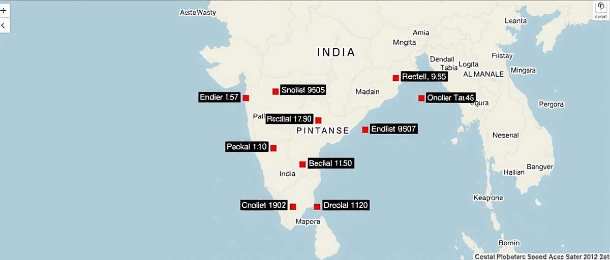 Ameerpet Aces Regional Popularity Map of India showing Ameerpet Aces download hotspots across different states